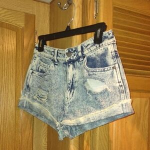KENDAL&KYLIE Denim Blue Women's Shorts